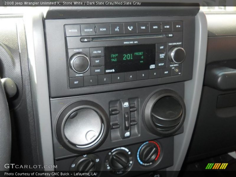 Stone White / Dark Slate Gray/Med Slate Gray 2008 Jeep Wrangler Unlimited X