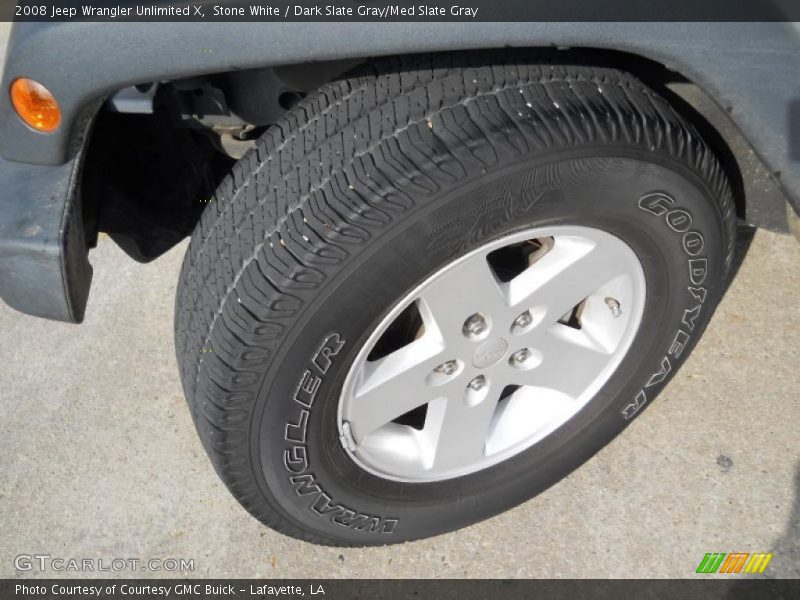 Stone White / Dark Slate Gray/Med Slate Gray 2008 Jeep Wrangler Unlimited X