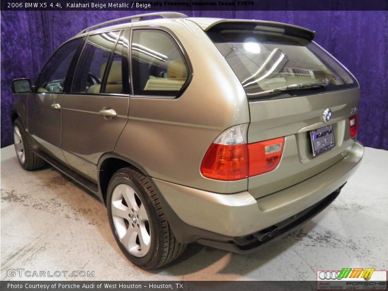 Kalahari Beige Metallic / Beige 2006 BMW X5 4.4i