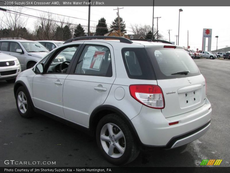 White Water Pearl / Black 2008 Suzuki SX4 Crossover AWD
