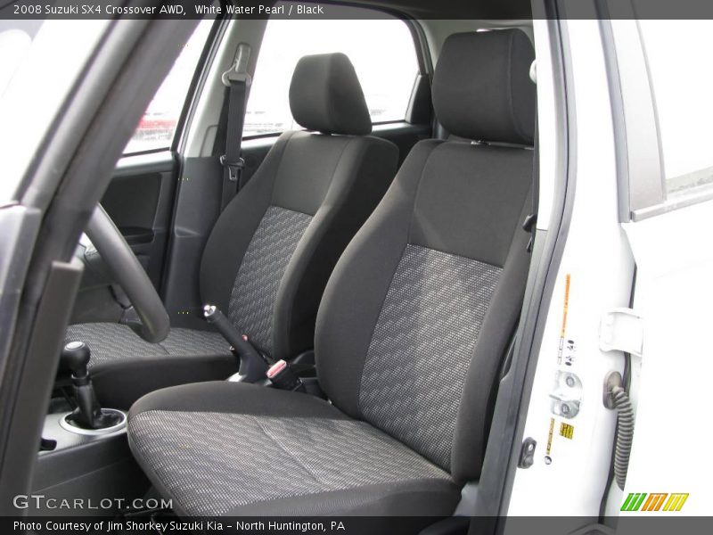 White Water Pearl / Black 2008 Suzuki SX4 Crossover AWD