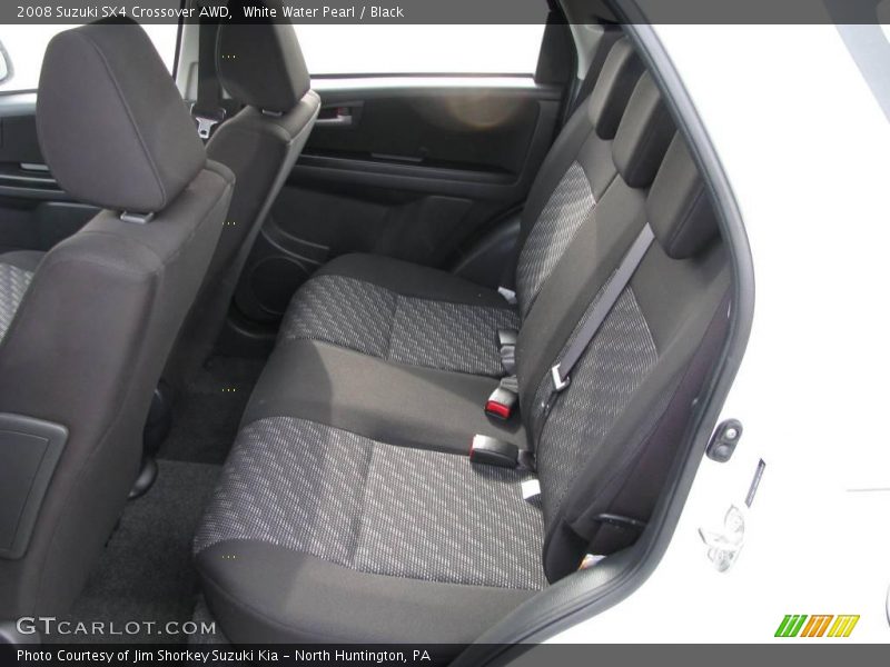 White Water Pearl / Black 2008 Suzuki SX4 Crossover AWD