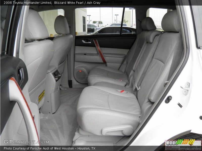Blizzard White Pearl / Ash Gray 2008 Toyota Highlander Limited
