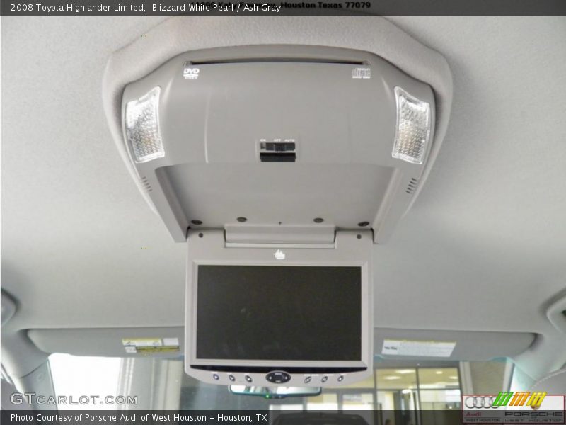 Blizzard White Pearl / Ash Gray 2008 Toyota Highlander Limited