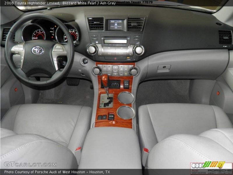 Blizzard White Pearl / Ash Gray 2008 Toyota Highlander Limited