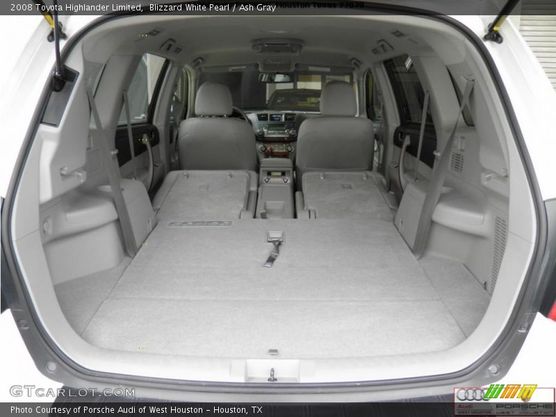 Blizzard White Pearl / Ash Gray 2008 Toyota Highlander Limited