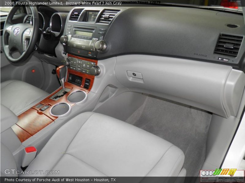 Blizzard White Pearl / Ash Gray 2008 Toyota Highlander Limited