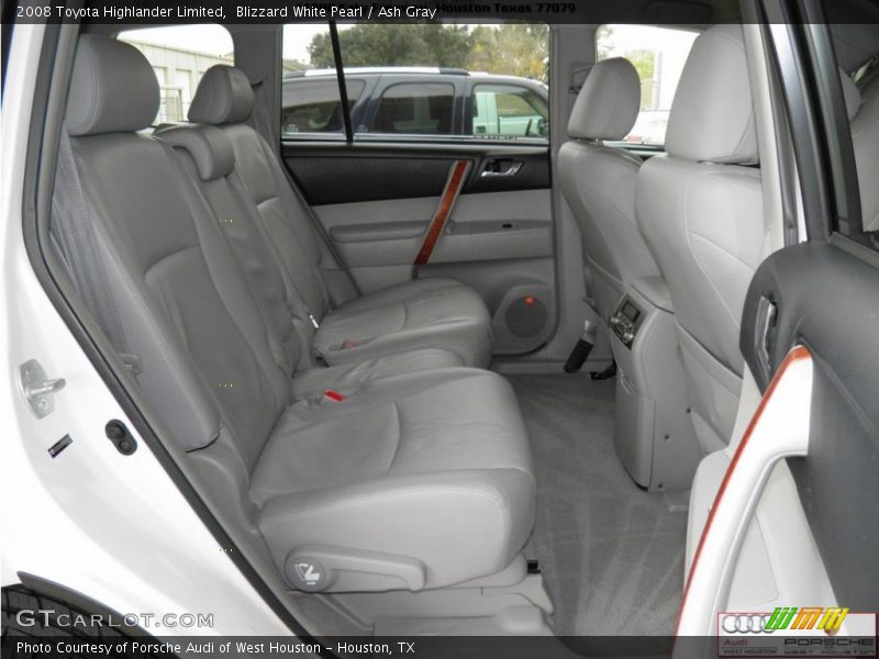 Blizzard White Pearl / Ash Gray 2008 Toyota Highlander Limited