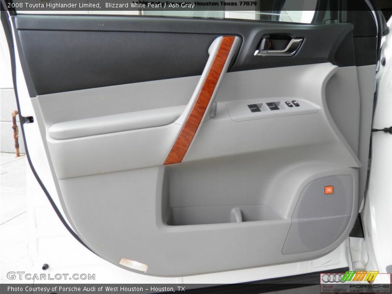 Blizzard White Pearl / Ash Gray 2008 Toyota Highlander Limited