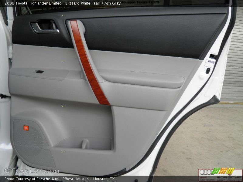 Blizzard White Pearl / Ash Gray 2008 Toyota Highlander Limited