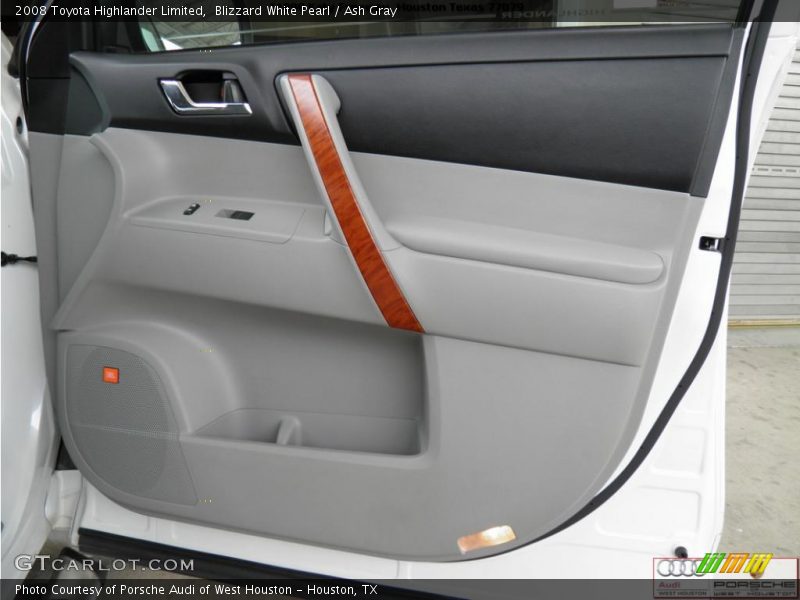 Blizzard White Pearl / Ash Gray 2008 Toyota Highlander Limited
