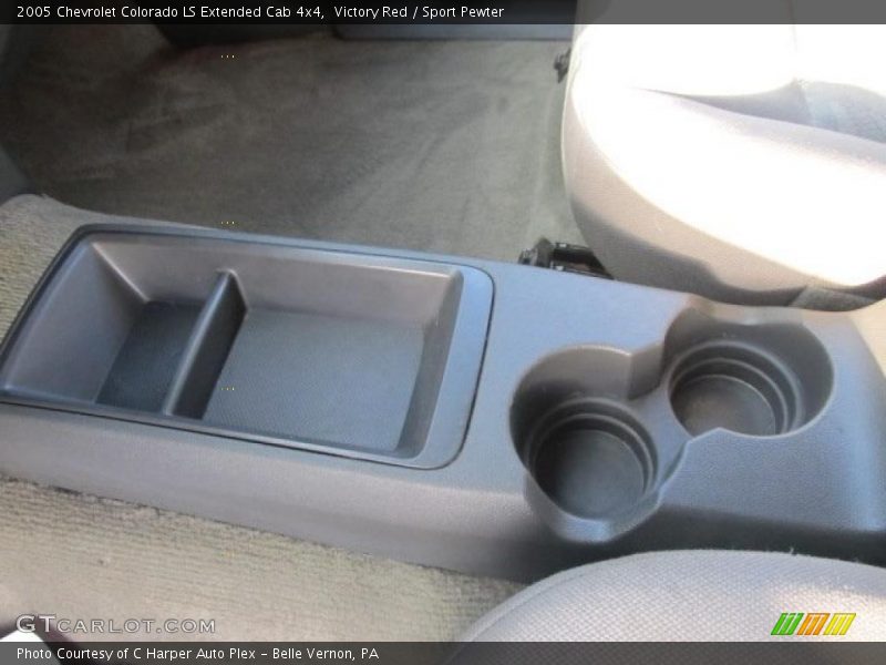 Victory Red / Sport Pewter 2005 Chevrolet Colorado LS Extended Cab 4x4