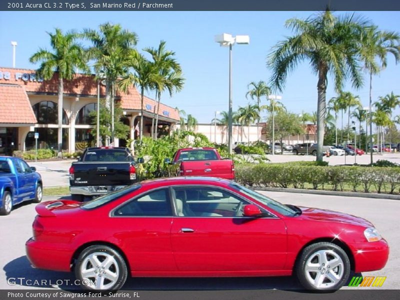 San Marino Red / Parchment 2001 Acura CL 3.2 Type S