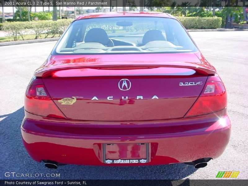 San Marino Red / Parchment 2001 Acura CL 3.2 Type S