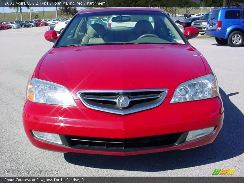 San Marino Red / Parchment 2001 Acura CL 3.2 Type S