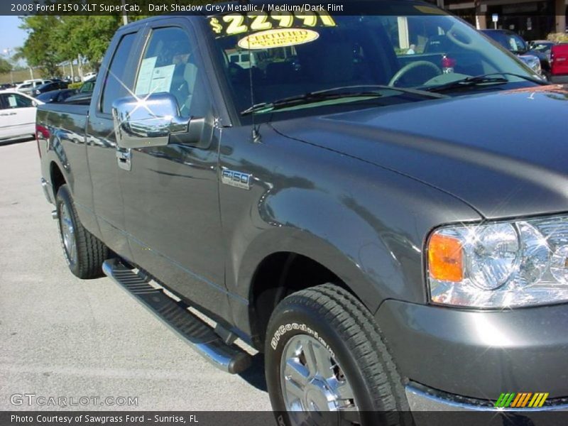Dark Shadow Grey Metallic / Medium/Dark Flint 2008 Ford F150 XLT SuperCab