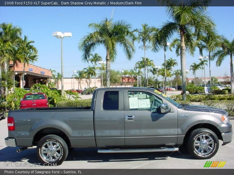Dark Shadow Grey Metallic / Medium/Dark Flint 2008 Ford F150 XLT SuperCab