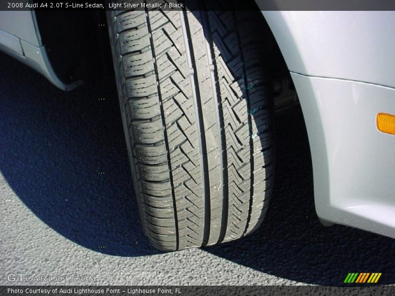 Light Silver Metallic / Black 2008 Audi A4 2.0T S-Line Sedan