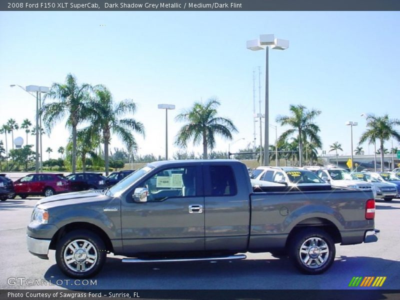 Dark Shadow Grey Metallic / Medium/Dark Flint 2008 Ford F150 XLT SuperCab