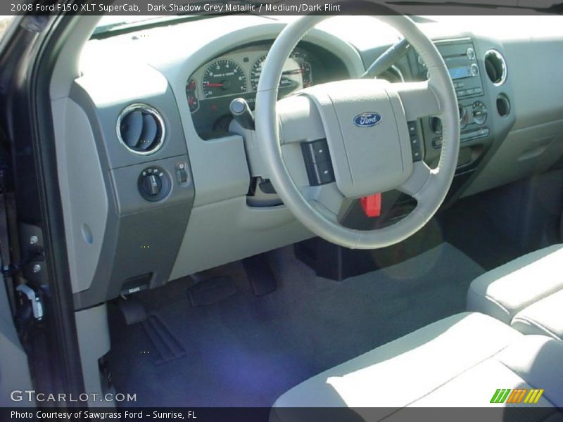 Dark Shadow Grey Metallic / Medium/Dark Flint 2008 Ford F150 XLT SuperCab