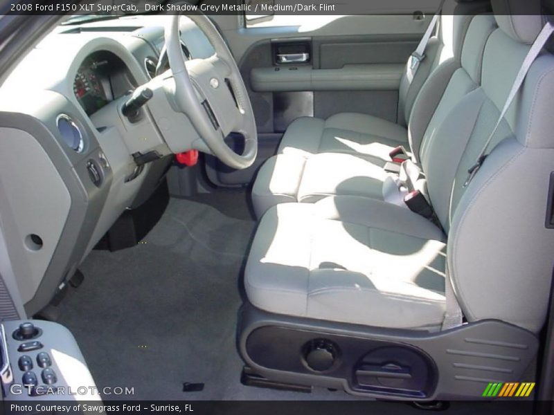 Dark Shadow Grey Metallic / Medium/Dark Flint 2008 Ford F150 XLT SuperCab