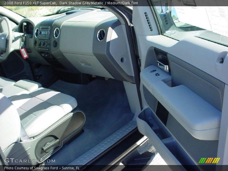 Dark Shadow Grey Metallic / Medium/Dark Flint 2008 Ford F150 XLT SuperCab