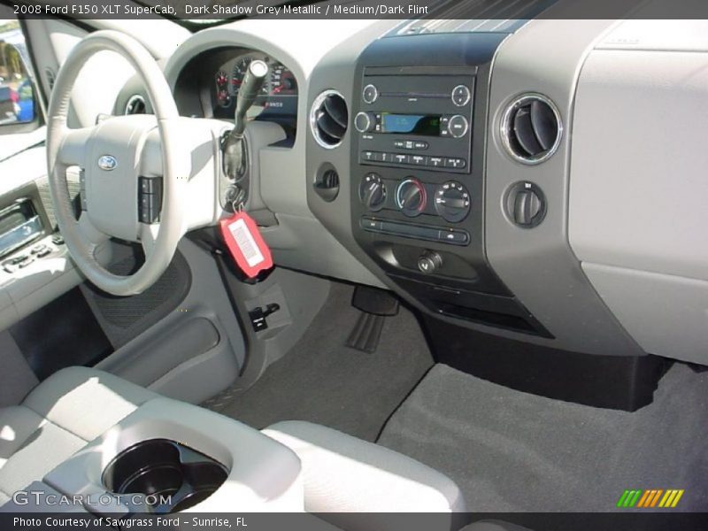 Dark Shadow Grey Metallic / Medium/Dark Flint 2008 Ford F150 XLT SuperCab