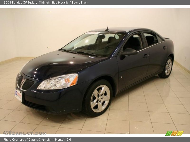 Midnight Blue Metallic / Ebony Black 2008 Pontiac G6 Sedan