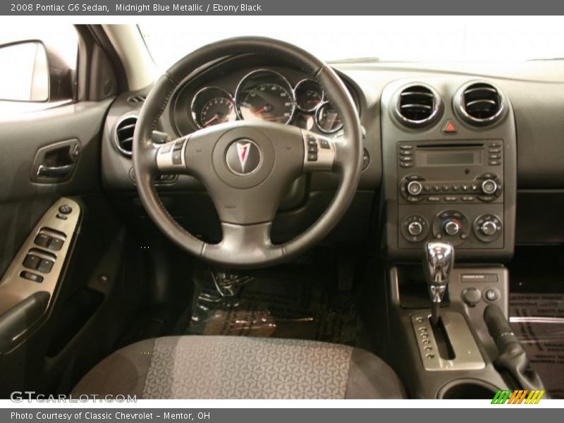 Midnight Blue Metallic / Ebony Black 2008 Pontiac G6 Sedan
