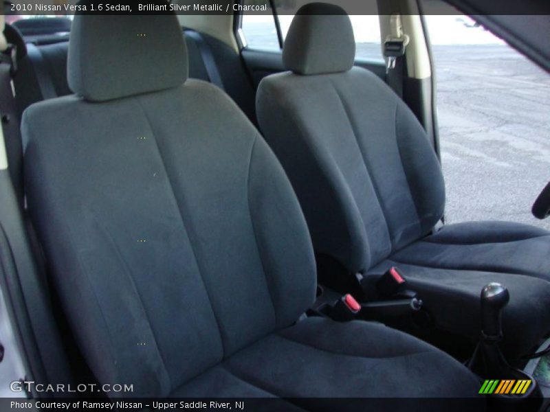 Brilliant Silver Metallic / Charcoal 2010 Nissan Versa 1.6 Sedan