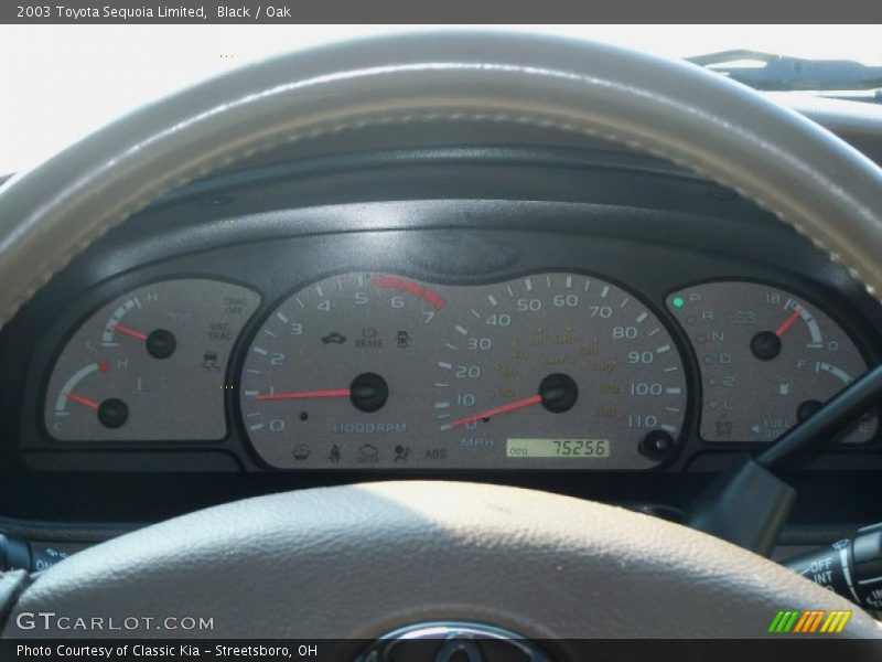Black / Oak 2003 Toyota Sequoia Limited