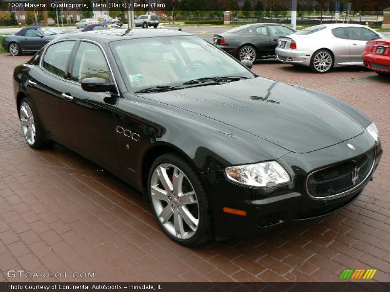 Nero (Black) / Beige (Tan) 2008 Maserati Quattroporte