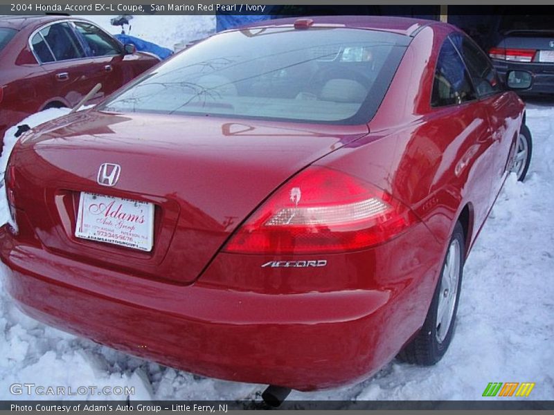San Marino Red Pearl / Ivory 2004 Honda Accord EX-L Coupe