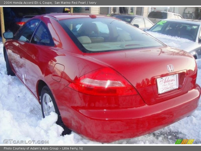 San Marino Red Pearl / Ivory 2004 Honda Accord EX-L Coupe