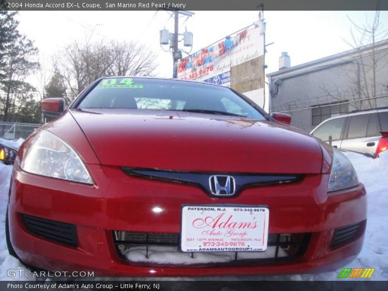 San Marino Red Pearl / Ivory 2004 Honda Accord EX-L Coupe