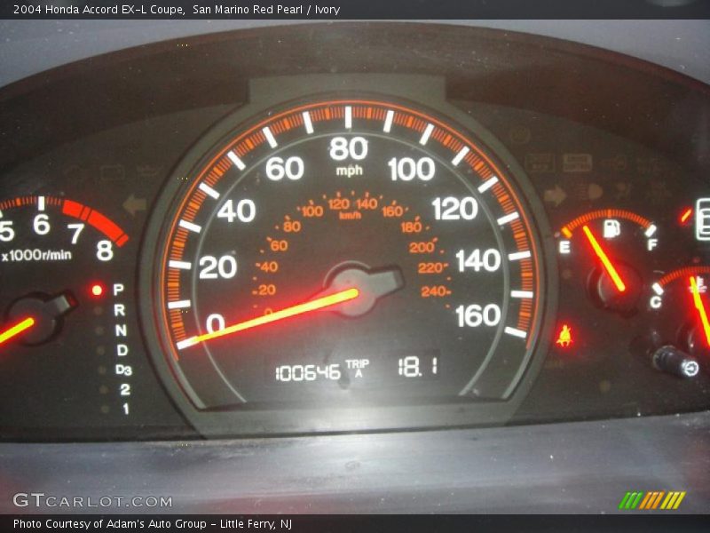 San Marino Red Pearl / Ivory 2004 Honda Accord EX-L Coupe