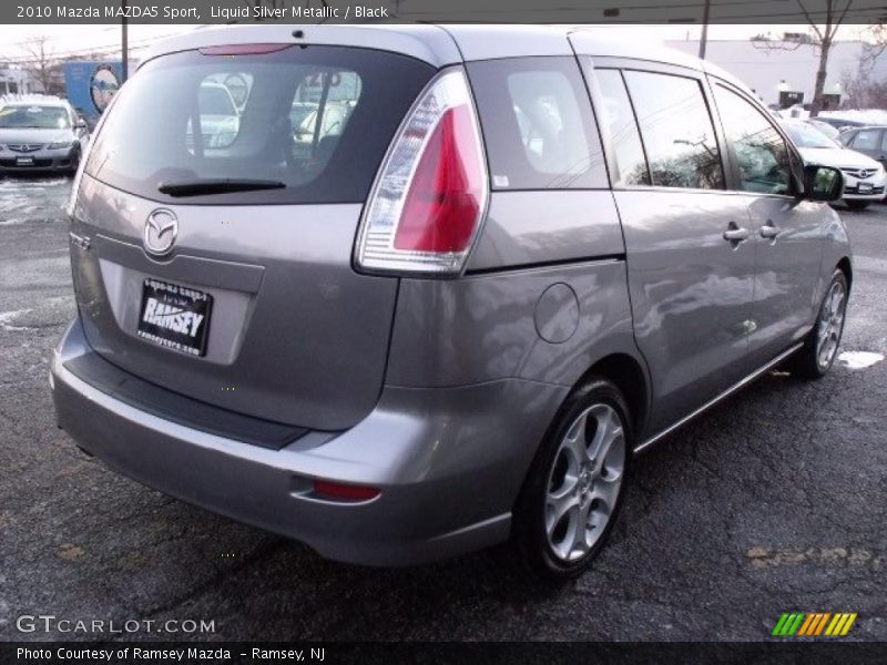 Liquid Silver Metallic / Black 2010 Mazda MAZDA5 Sport
