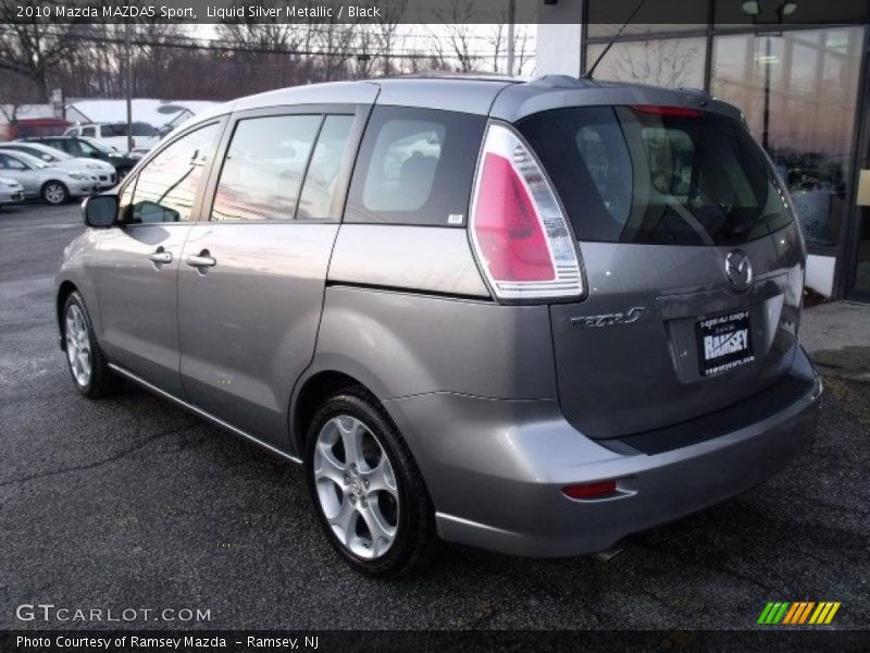 Liquid Silver Metallic / Black 2010 Mazda MAZDA5 Sport