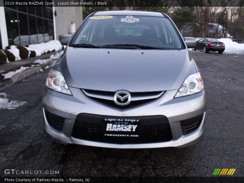 Liquid Silver Metallic / Black 2010 Mazda MAZDA5 Sport