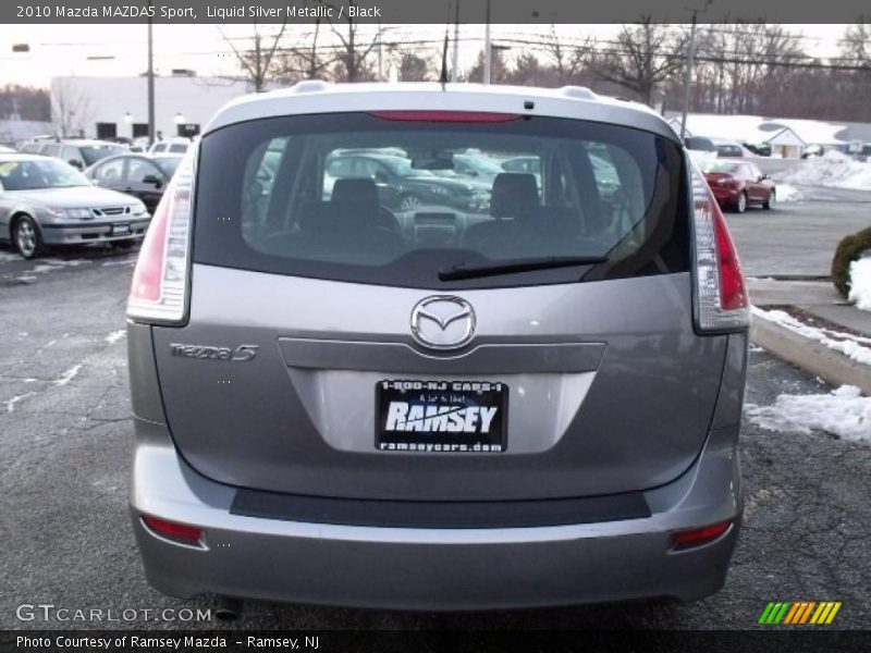 Liquid Silver Metallic / Black 2010 Mazda MAZDA5 Sport