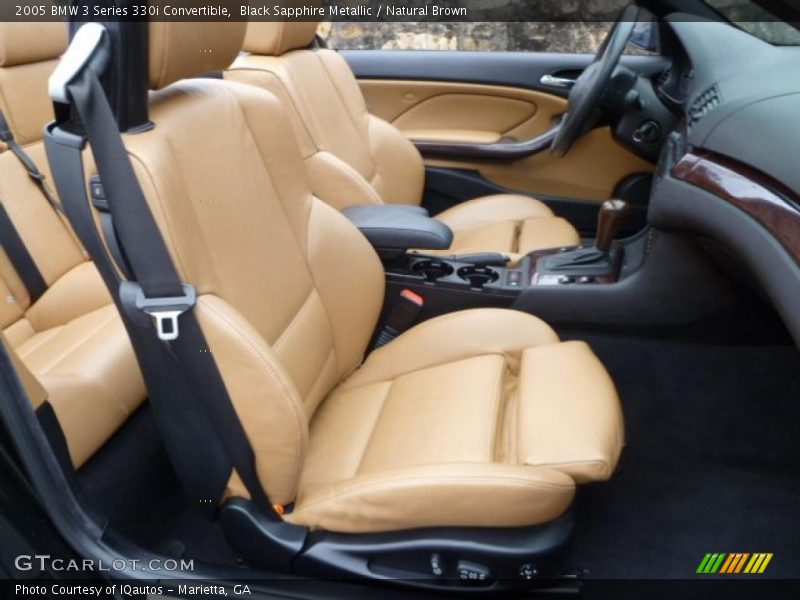 Black Sapphire Metallic / Natural Brown 2005 BMW 3 Series 330i Convertible