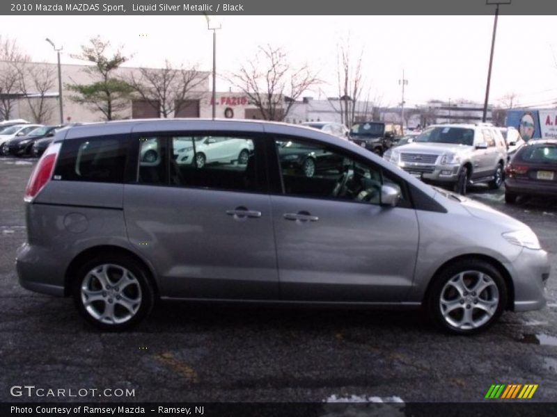 Liquid Silver Metallic / Black 2010 Mazda MAZDA5 Sport