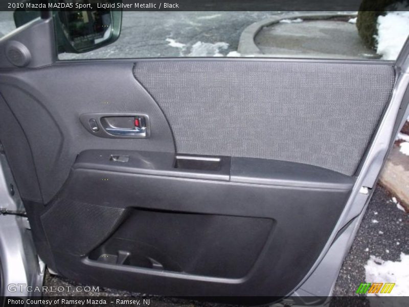 Liquid Silver Metallic / Black 2010 Mazda MAZDA5 Sport