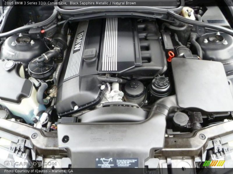 Black Sapphire Metallic / Natural Brown 2005 BMW 3 Series 330i Convertible
