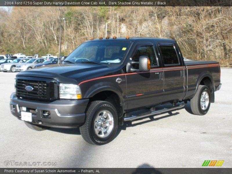 Dark Shadow Grey Metallic / Black 2004 Ford F250 Super Duty Harley Davidson Crew Cab 4x4