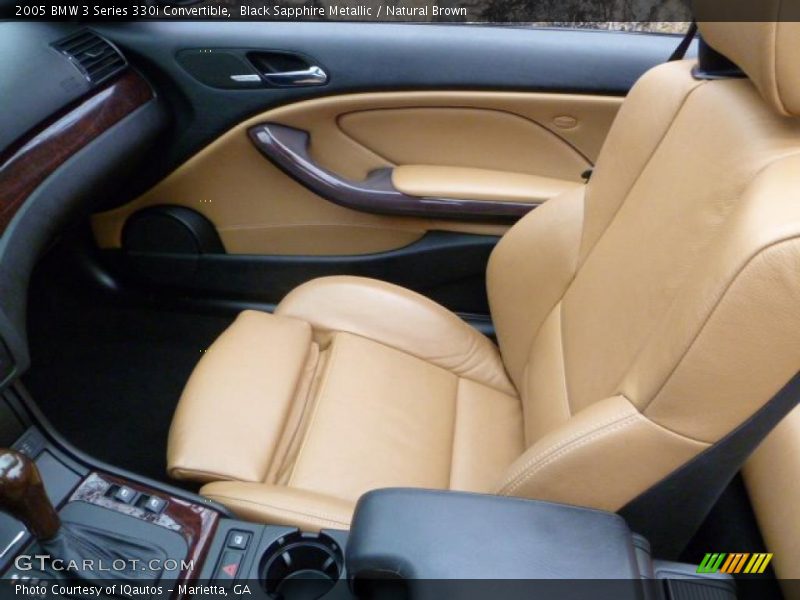 Black Sapphire Metallic / Natural Brown 2005 BMW 3 Series 330i Convertible