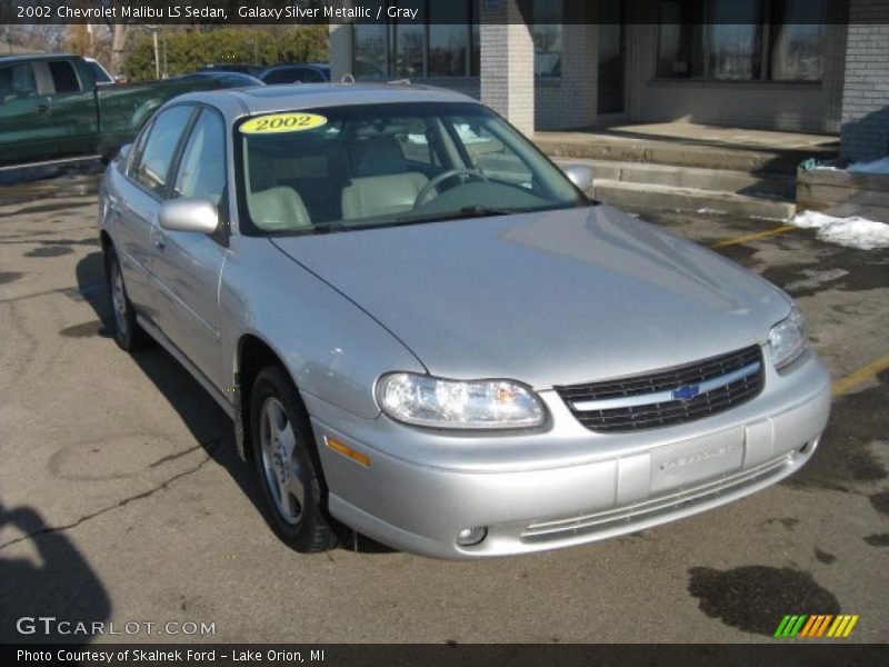 Galaxy Silver Metallic / Gray 2002 Chevrolet Malibu LS Sedan