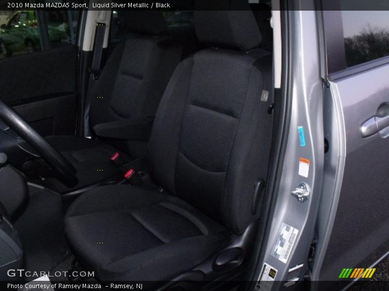 Liquid Silver Metallic / Black 2010 Mazda MAZDA5 Sport
