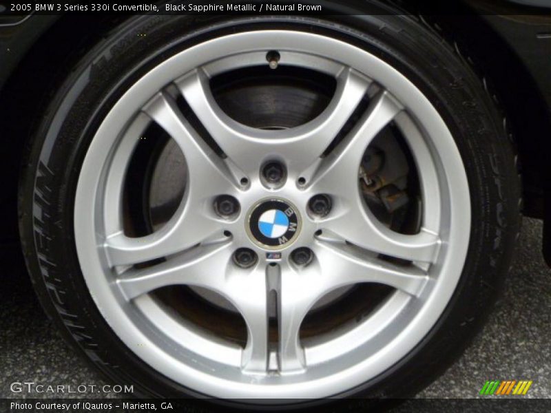 Black Sapphire Metallic / Natural Brown 2005 BMW 3 Series 330i Convertible