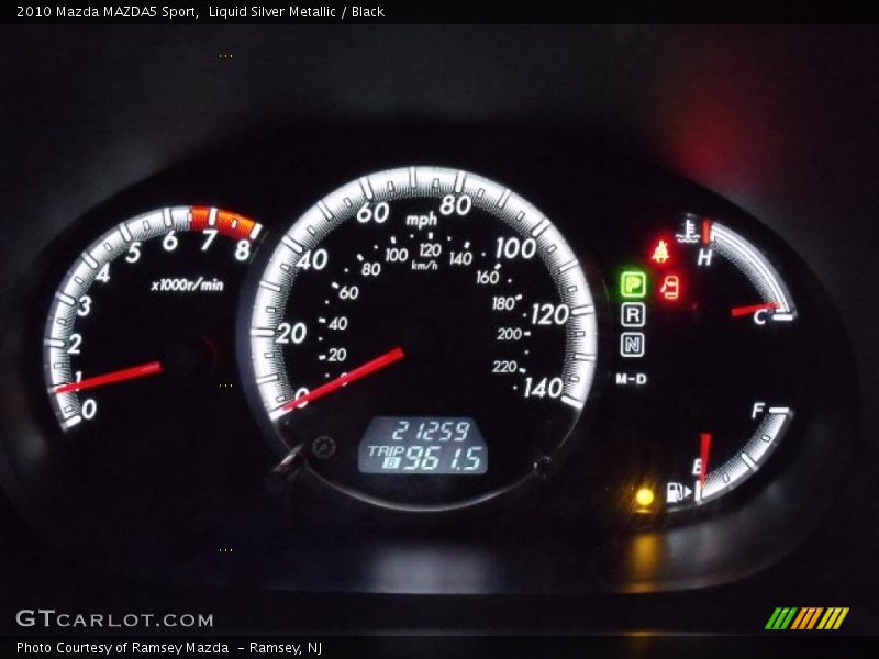  2010 MAZDA5 Sport Sport Gauges